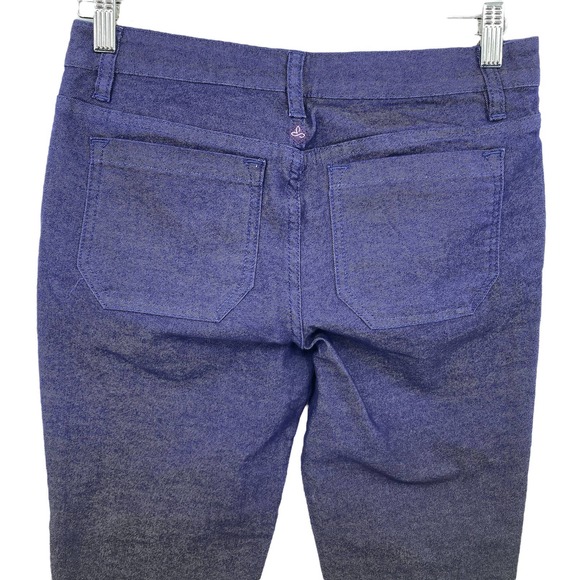 prAna Indigo Jett Pant Low Rise Fitted Ombre Ankle Jeans Size 4 27" Waist - Picture 5 of 14
